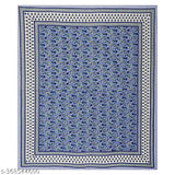 Cotton Jaipuri King Size Double Bedsheet (90x108), ethnically printed, with 2 pillow covers, ideal for summer