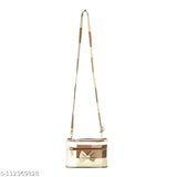 Brown crossbody handbag with long strap