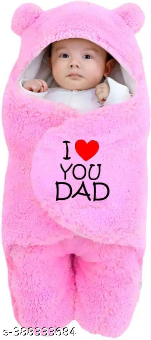Microfiber hooded baby blanket for mild winter or AC room, perfect for cozy naps - AAKRITI design