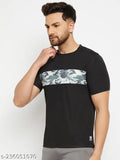 Austiex men's active polyester t-shirt with printed sleeves, ideal for sports activities