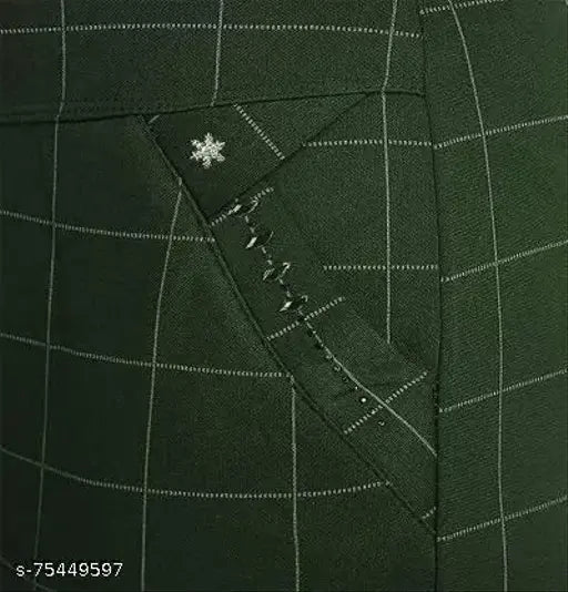 Stylish checked cotton blend jeggings for women - comfortable fit and side pockets