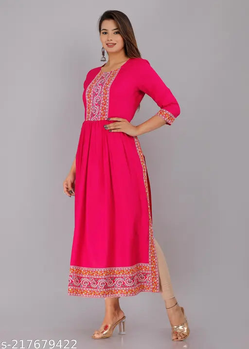 Pink nayar saree, long length, embroidered borders