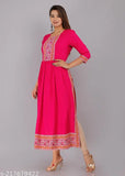 Pink nayar saree, long length, embroidered borders