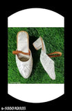 Embellished synthetic ballerina flats from India: Classy Bellies, IND-4 to IND-9