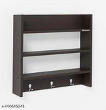 Wooden kitchen cabinet with no microwave shelf, natural finish, empty space