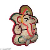 Handcrafted wooden Ganesh idol (9 inch), traditional Vetiver aroma, decorative home accessory, eco-friendly, ideal for office or housewarming