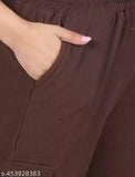 Cotton blend solid color joggers pants combo for girls and women, latest Dori design from India