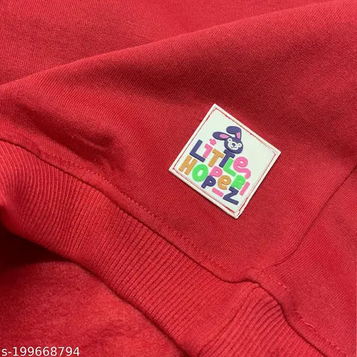 YUV Baby Boys & Girls Winter wear - Turtle neck Cotton Fleece T-shirt 220 GSM