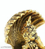 Brass Lord Krishna statue, Metal Laddu Gopal in Shell, religious showpiece for home decor and temple