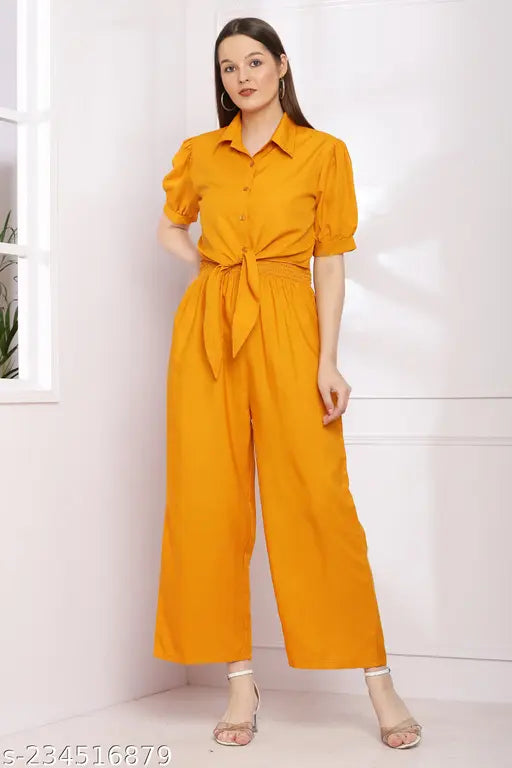 XXL poly crepe jumpsuit set for women, stylish shrug with dress for parties, weddings, or events