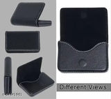 Artificial leather men's cardholder, trendy fashion accessory with 2 compartments, solid pattern, free size (10x7cm), Indian origin