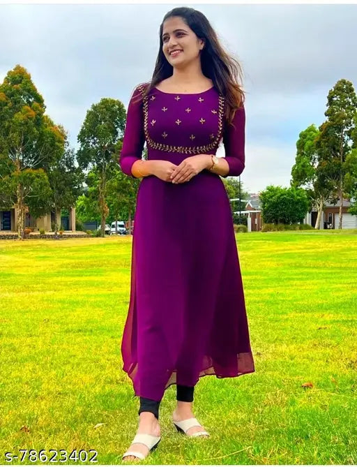 Dark green kameez with embroidery