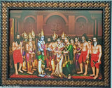 Synthetic Resin Indian Wedding Photo Frame, "Ram Sita Devi Vivaham" 9x12 inches depicting Sri Janaka's Kanya Daan ceremony