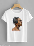 Xxxtentacion printed striped polyester t-shirt, short sleeves, size S (36in x 25in), India origin