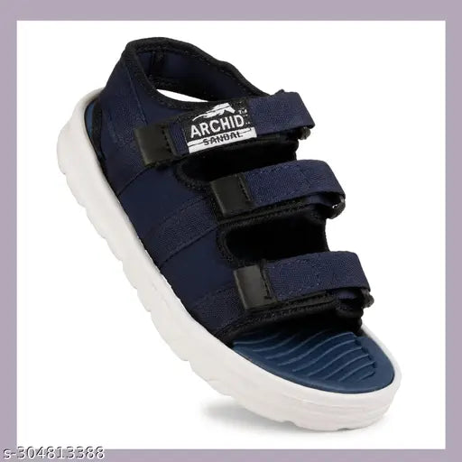 Lycra and Eva Velcro indoor/outdoor sandals for kids (ages 4.5-16 years), lightweight, adjustable footwear for sports and casual wear