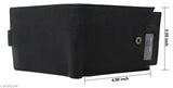 Leather casual modern men wallet, free size (10cm x 10cm), compact yet spacious for everyday essentials
