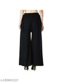 Green cotton palazzo pants
