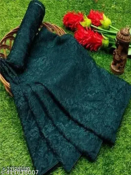 Embroidered Super Net sari, free size, Indian party wear with matching net blouse, 5.5m length