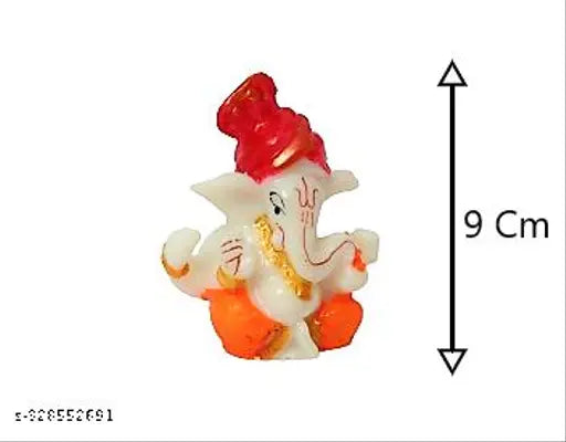 Rich, resin Ganesh Idol Murti statue for car dashboard or home pooja room, perfect Diwali decoration
