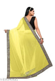 Fancy mirror saree in net fabric with embroidered satin silk blouse, premium quality Indian attire