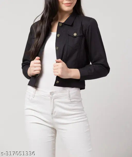 Blue denim jacket, girls', casual, two-piece set, available in sizes 6-14