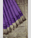 Purple, silk, saree