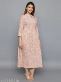 Printed kameez, floral pattern, long sleeves