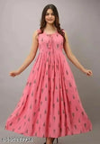 Peach Rayon long sleeves formal gown