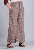 Rayon solid kurti & printed palazzo set (2pcs), Indian ethnic wear in rich, comfortable rayon fabric