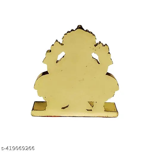 Indian Ganesh metal showpiece, religious idol for car dashboard and home decor