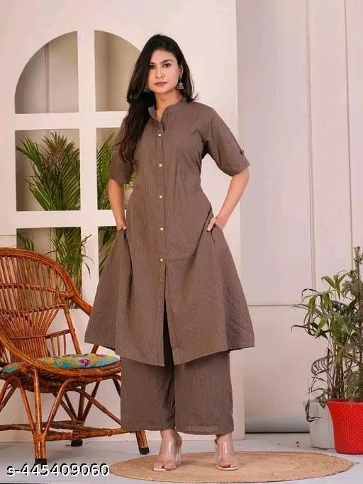 E32 women's rayon printed kurta and pant with flower print, new design, India