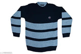 Boys grey woolen striped sweater set, long sleeves, quality assurance, machine washable, Selcan brand