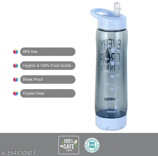 Oreo Sipper Water Bottle 900ML | Gym Water Bottle | Sports Water Bottle | Kids Sipper Water bottle | Kids School Water bottle (Blue, Pack of 1)