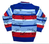 Wool printed sweater for boys, flawsome comfy design in 12-5 years sizes, India origin