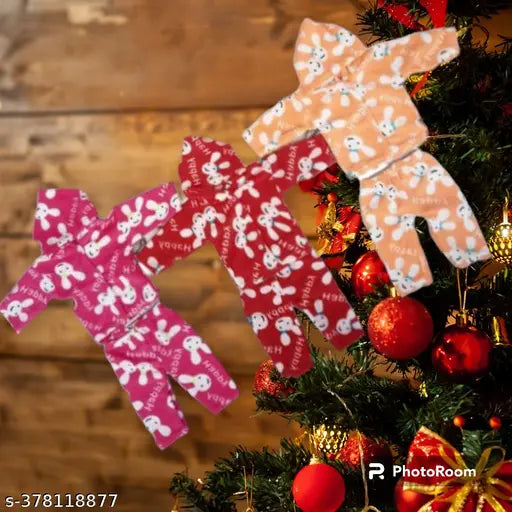 (3 pcs set) Winter Warm Hoodies Hody, Winter Wool Dress, Winter Suit, Winter Cloth, For Your Baby Boys & Girls