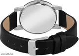 Black adjustable cotton baseball cap with analog watch combo, self-design pattern. Two-piece Diwili gift pack for casual and formal wear for men and boys (India origin)