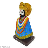 Multicolor 62-inch resin God Khatu Shyam Ji Murti Idol - intricate handcrafted spiritual figurine for mandir, temple, home decor, office