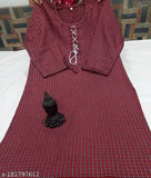 Stylish black and red woolen kurti, pack of 2