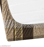 Superfine cotton checked fitted bedsheets, ideal for an adult AC room, double king size with two pillow covers, origin India