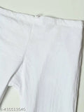 White chikankari women's pant, traditional Indian embroidery