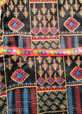 Traditional cotton blend kurta set (kurta, dhoti pant, shrug) for summer festivals and parties, A-line with three-quarter sleeves, size 6-10 years