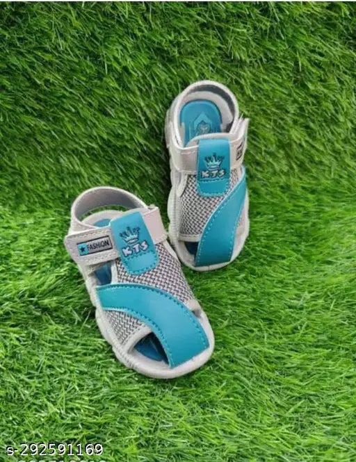 Synthetic colorblocked net sandals for boys aged 9-12 months, 12-18 months, and 4-5 years from India