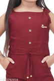 Red sleeveless dress with a button front