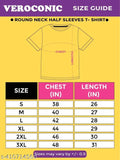 Veroconic Men's Oversized Cotton Blend Graphic Tee, solid color, short sleeves