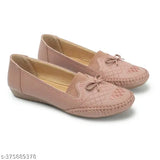 Synthetic leather embroidered ballerinas, elegant and comfortable women's footwear, VLANCO slip-on bellies