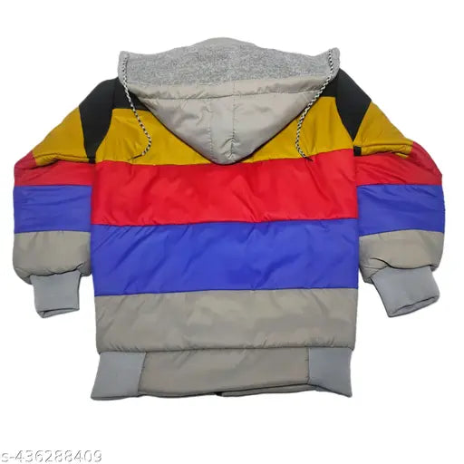 Horbe boys stylish design zip hoodie jacket with multicolored stripes