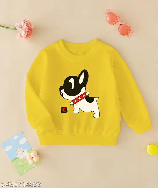 Sweatshirt for Kids | Red Gold Kids Sweatshirt Combo | Sweatshirt for Boys | Fleece Fabric full Sleeves | Kids Winter Wear Cottbray Pack of 2
