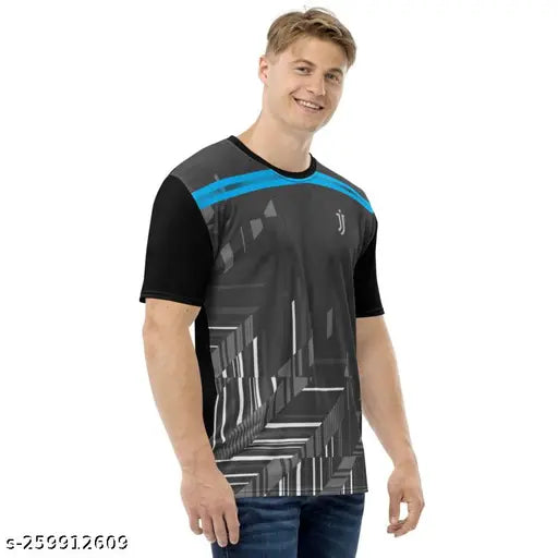 Printed polyester short sleeve jersey (N), size S-XXL, ideal for daily sport & casual wear