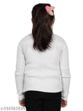 Trendy Hyneck Sweater in White Color Baby Casual Winter Every Wear Full Sleeve Kids High Neck for Baby Boys and Baby Girls Skeeve/Skiwi/Skivy/ Skivvy Sweater Set (Pack of 1)