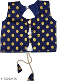 Chanderi cotton, net semi-stitched lehenga choli for girls (3-8 years), embroidered Indian wedding wear